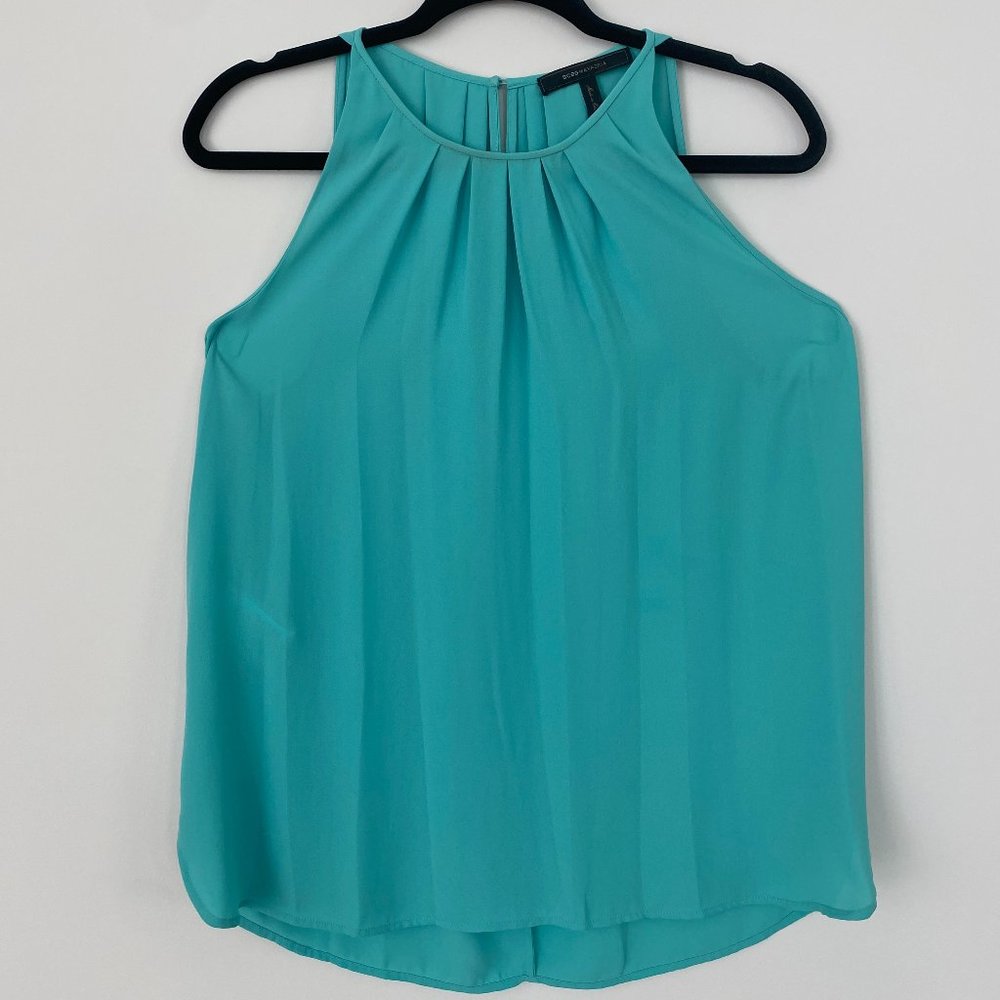 BCBG MAXAZRIA NEW SURF KYMBERLY PLEATED NECK TOP WQR1U609/S380A SIZE M - Picture 4 of 6